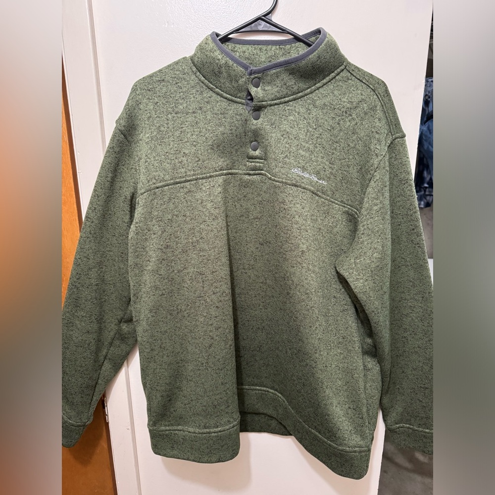 Eddie Bauer fleece quarter snap